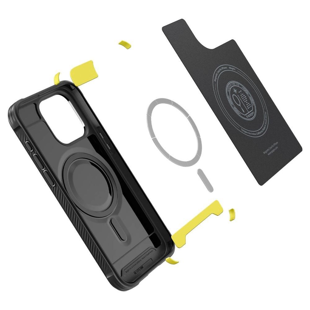 Etui Spigen do iPhone 15 Pro MagSafe Rugged Armor Black