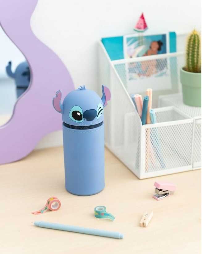 Lilo i Stitch piórnik tuba silikonowy elastyczny na przybory szkolne