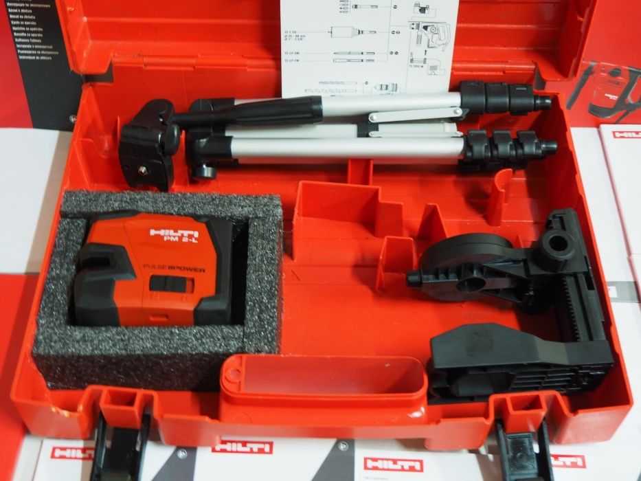 HILTI PM 2 L laser krzyzowy niwelator liniowy czerwony statyw