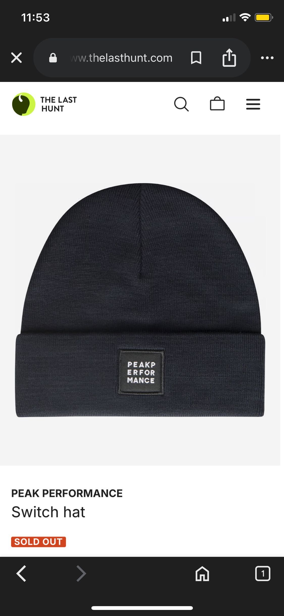Классная мужская шапка Peak Performance Switch Hat оригинал