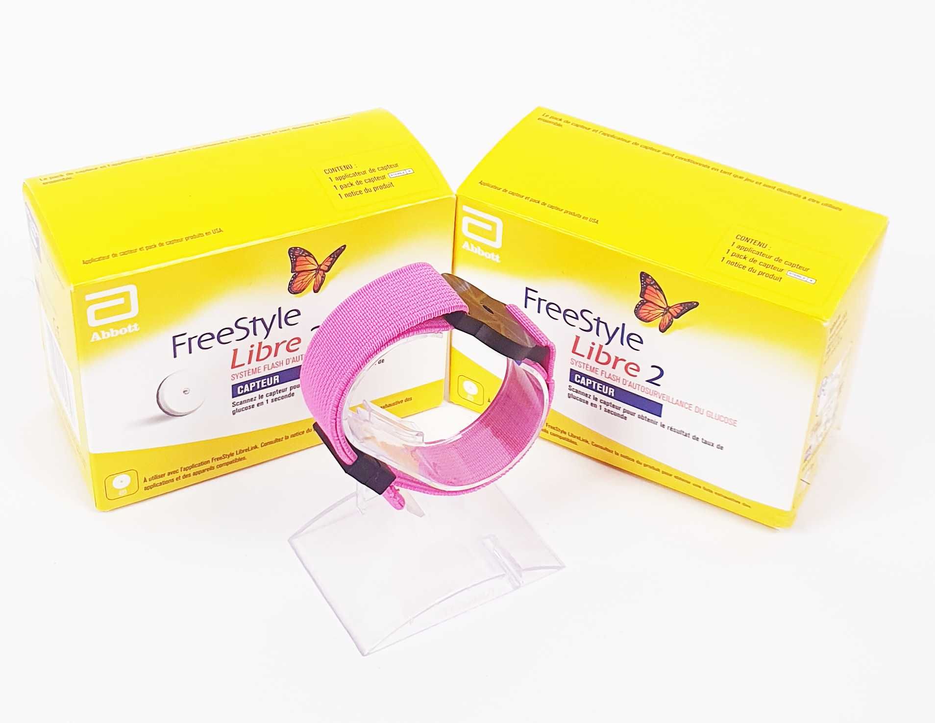 Sensor Freestyle Libre 1 i 2 - Opaska Ochronna PUDROWY RÓŻ