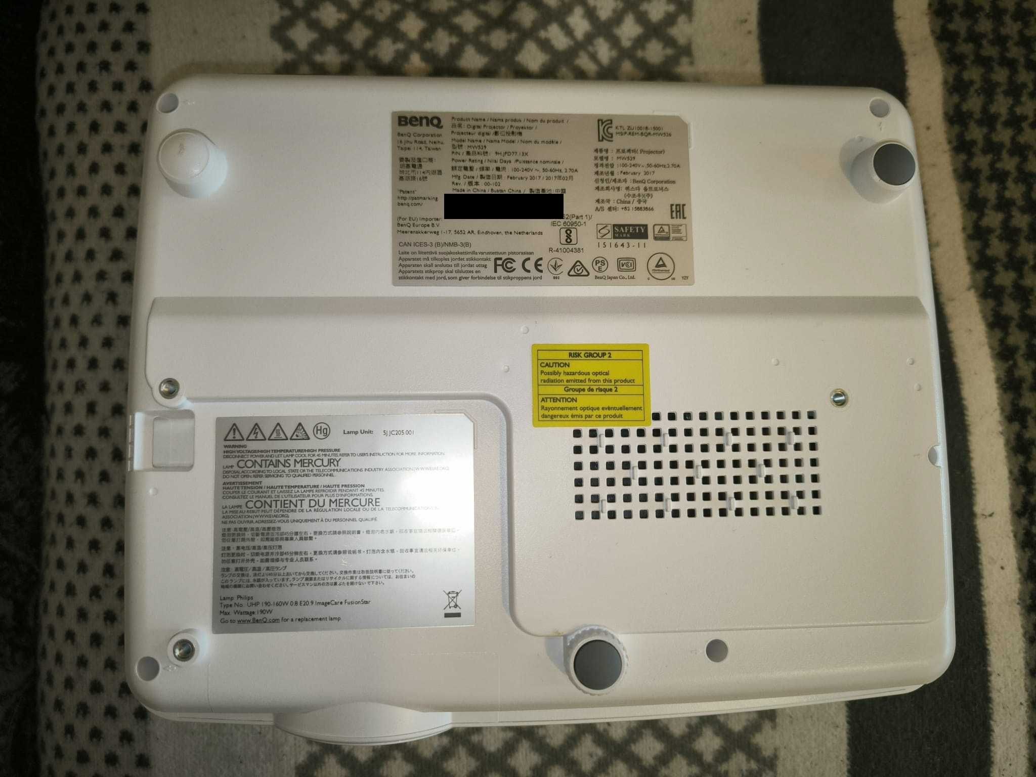 Projektor BENQ DLP model MW529