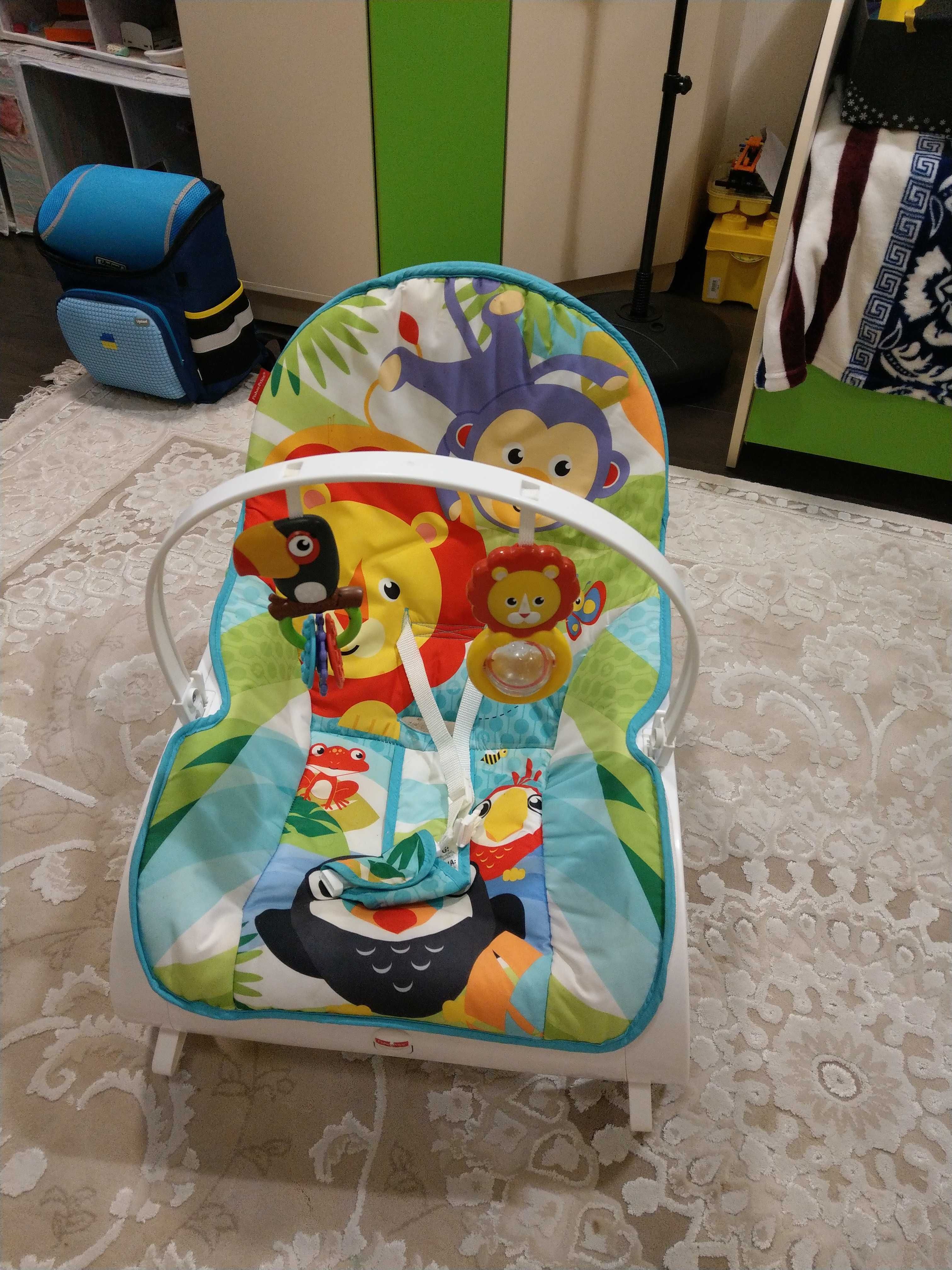 Кресло качалка шезлонг Fisher Price