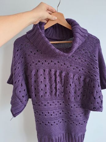 Fioletowa narzutka/sweterek