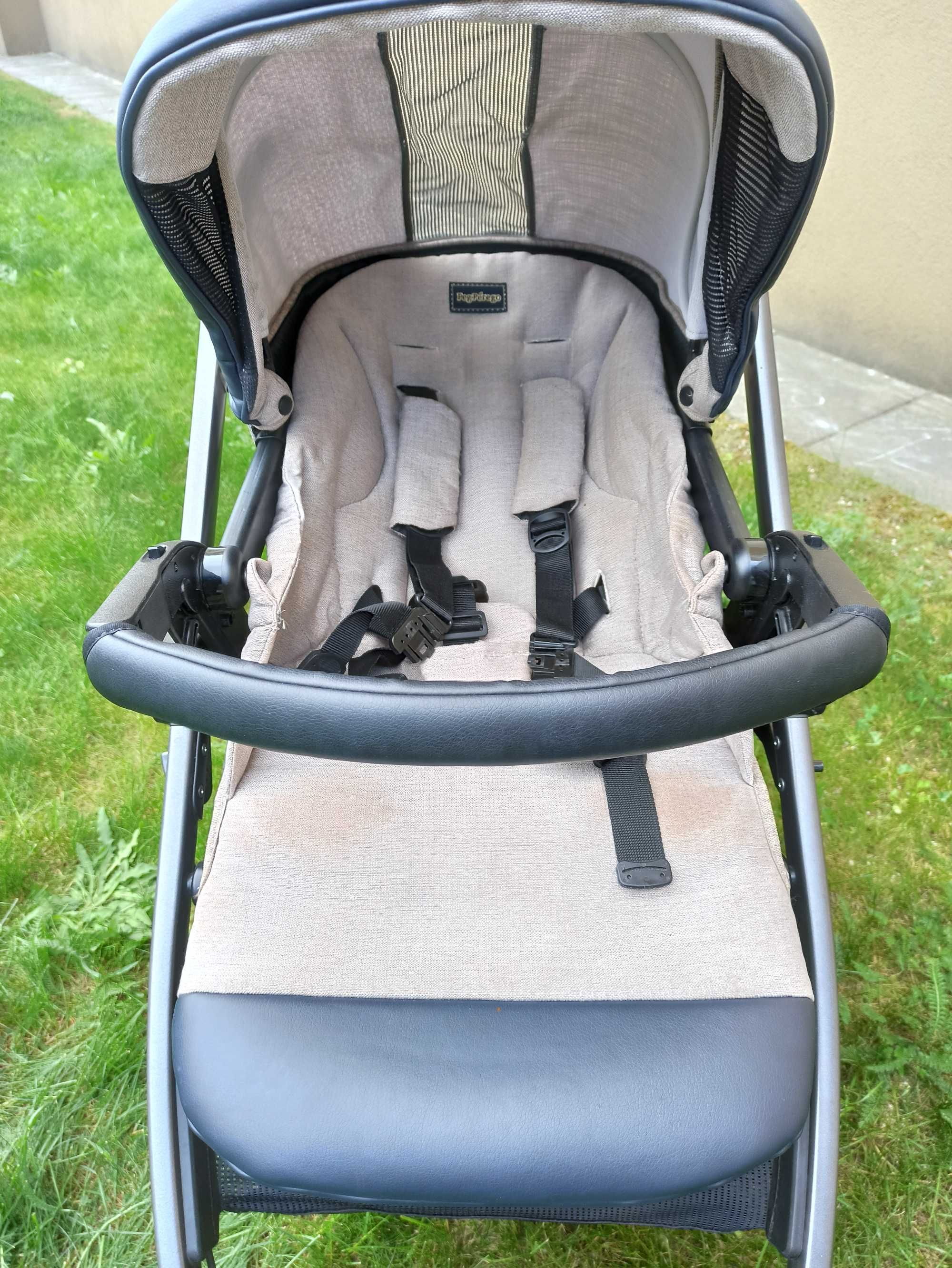 Wózek Peg Perego book s Luxe Ecru 3w1 + baza isofix