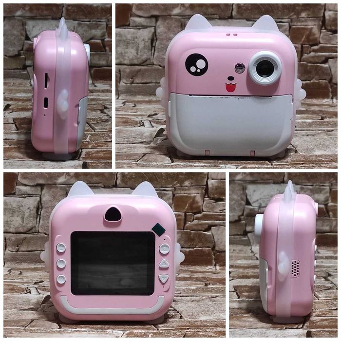 Дитячий фотоапарат Q5 / Миттєвий друк + принтер / Карта пам'яті 32Гб