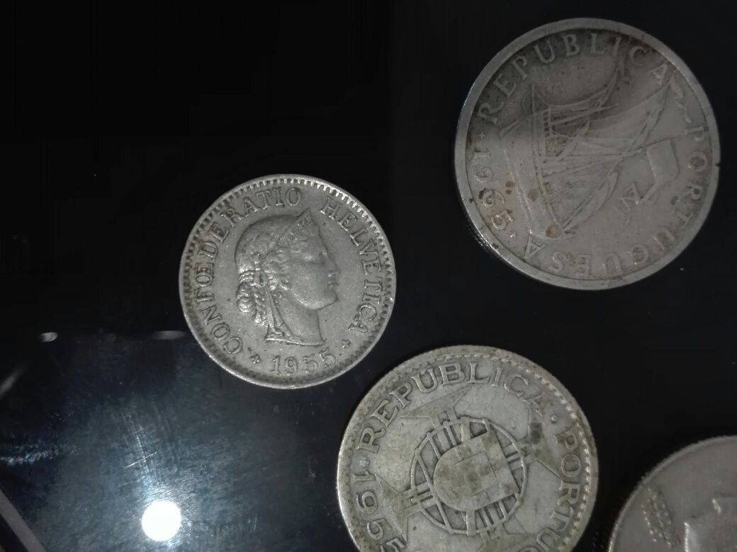 Moedas antigas de coleção