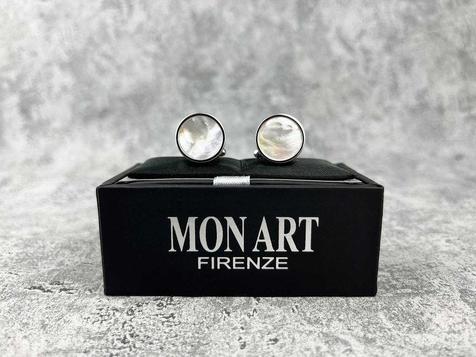 Srebrne spinki prawdziwą perłą mother of pearl zapinki koszulowe ślub