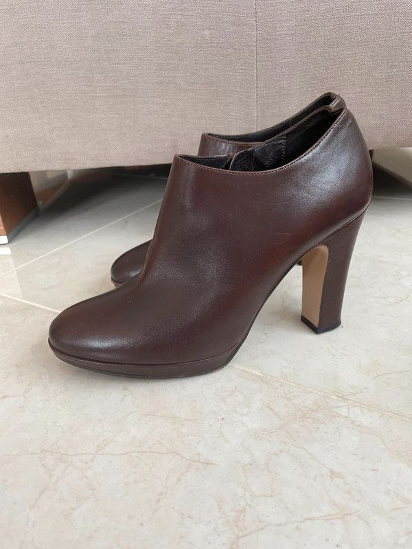 Max Mara botki skóra 38,5