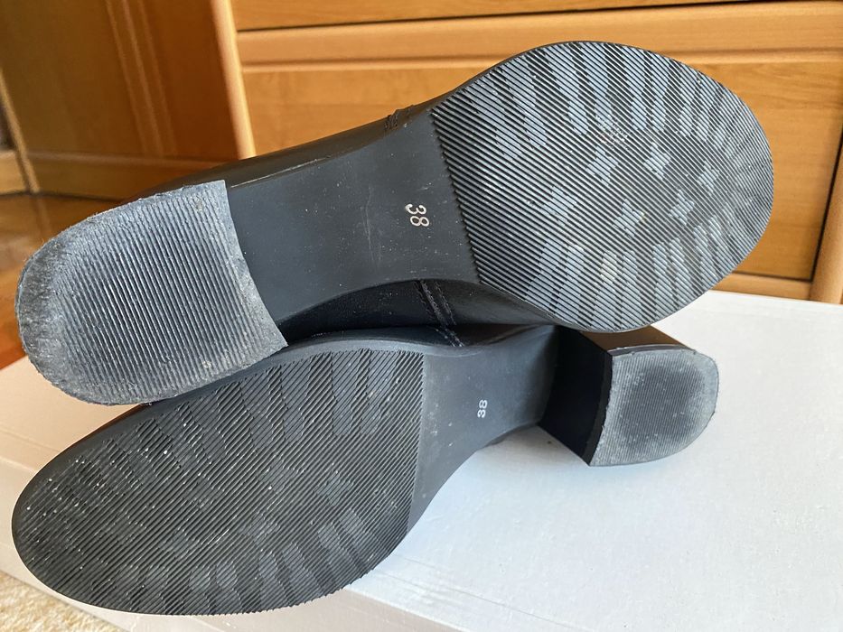 Kozaki czarne skóra naturalna Henrom r. 38