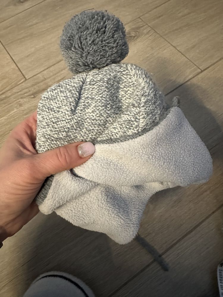 Zestaw zimowy czapka rekawiczki golf dla niemowlaka