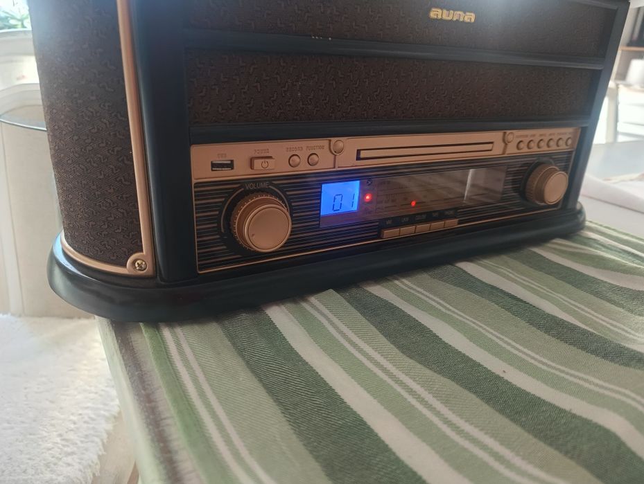 Mini wieża gramofon Auna Epoque 1908 Dab