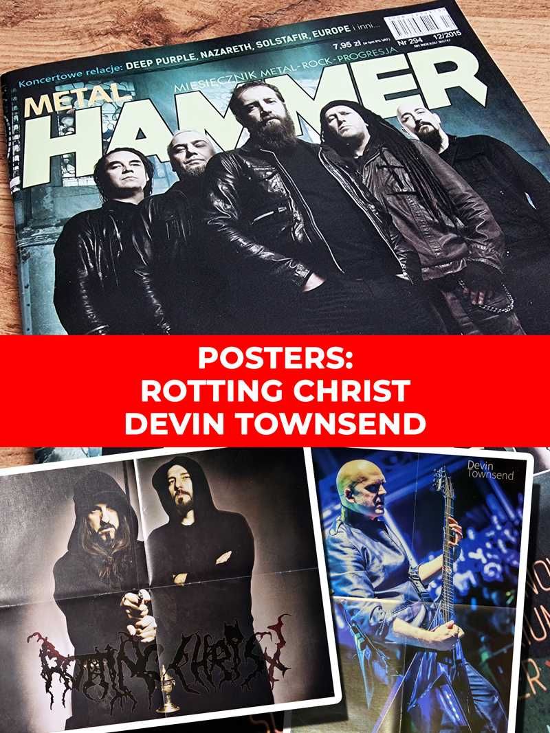 Metal Hammer 2015 Paradise Lost, Plakat Devin Townsend, Rotting Christ