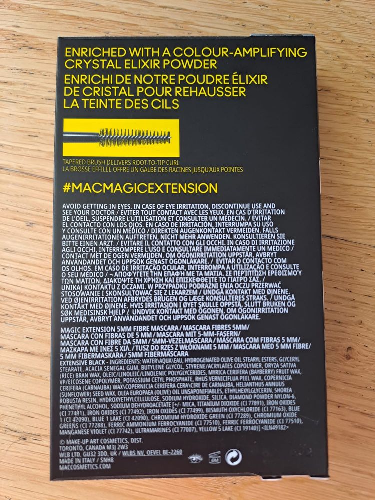 Tusz do rzęs mac cosmetics magic extension nowh czarny