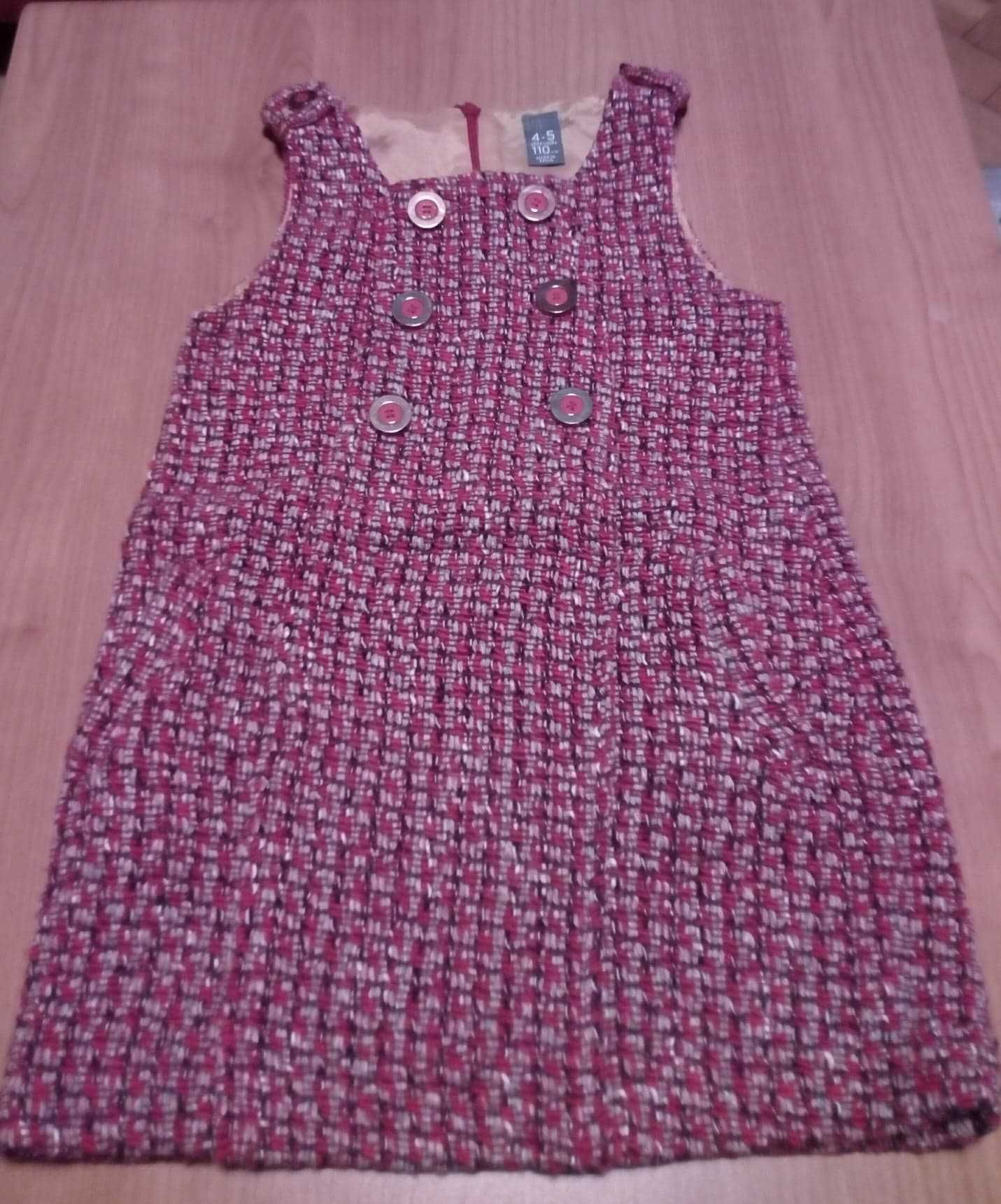 Sukienka na ramiączkach, Zara, rozmiar 110, 4-5 lat