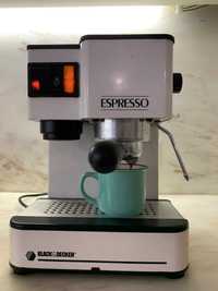 máquina de café expresso, marca black and decker