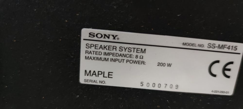 Conjunto Colunas - SONY SS-MF415 - 200W - Exelentre Estado