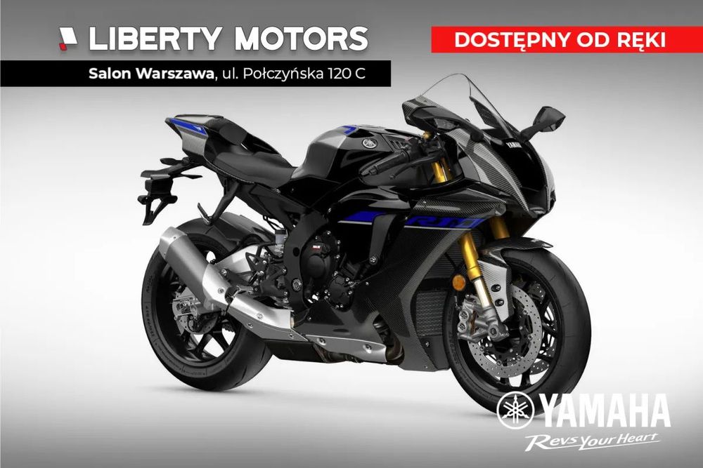 Yamaha R1 Yamaha R1M Model 2024! Elektroniczne sterowane zawieszenie, Dealer WWA