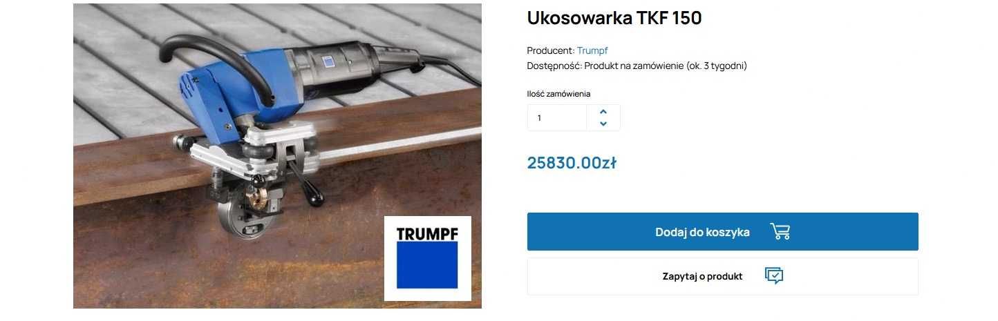 Ukosowarka TRUMPF TKF 150 + 2 Nowa Głowica + Noże + Dodatki Germany !