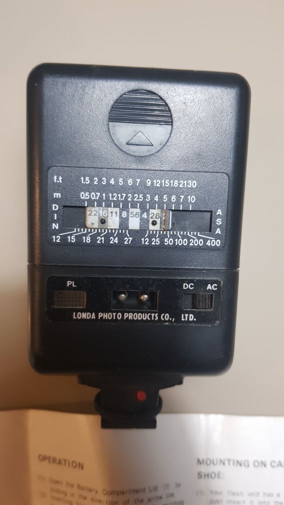 Flash Unit 624G antiga para Câmera