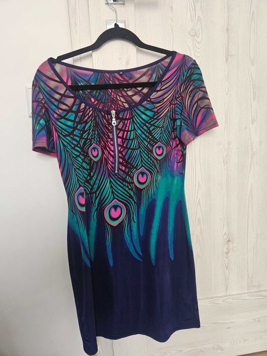 Tunika/sukienka pawie pióra rozmiar M