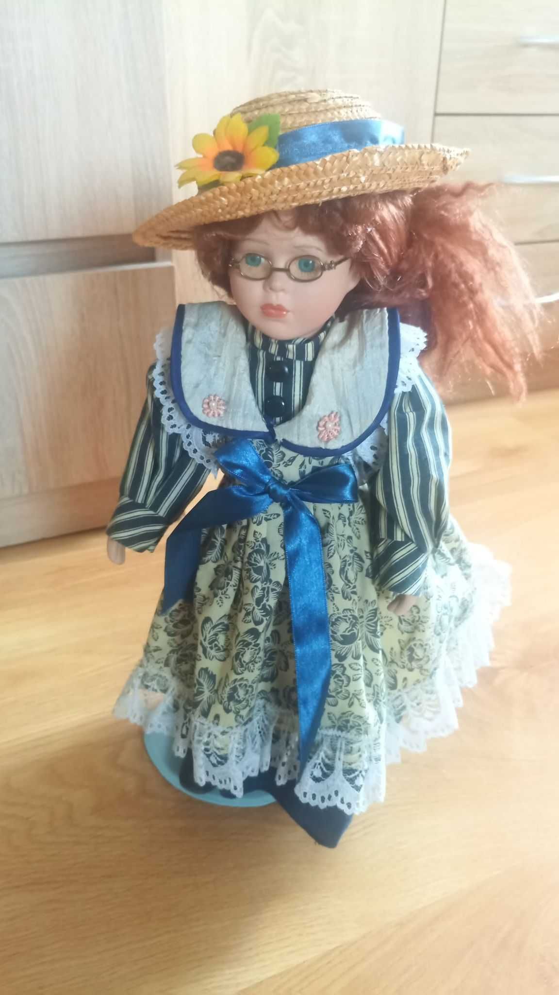 Porcelanowa lalka ceramiczna wiktoriańska z ceramiki dla dziewczynek