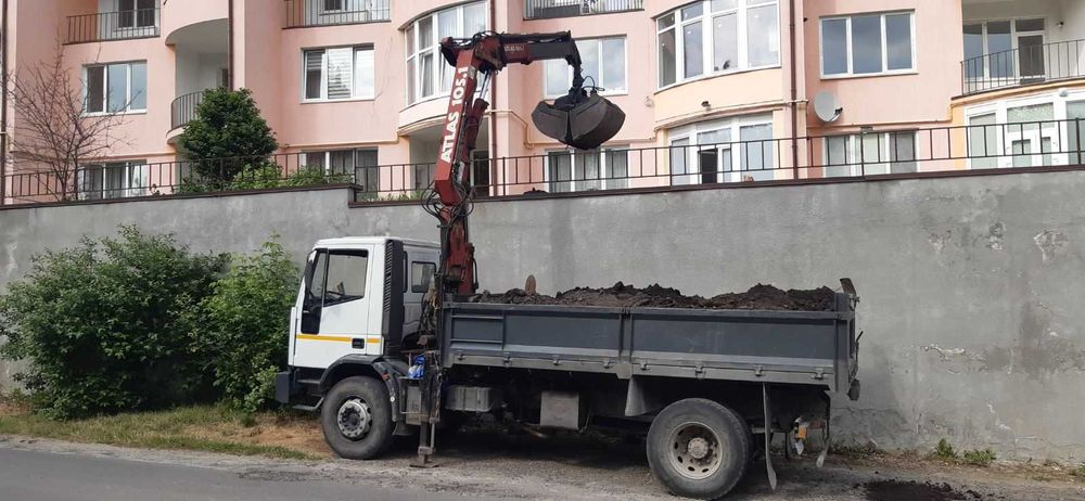 Маніпулятор львів, послуги маніпулятора, недорого,кран, з ковшом