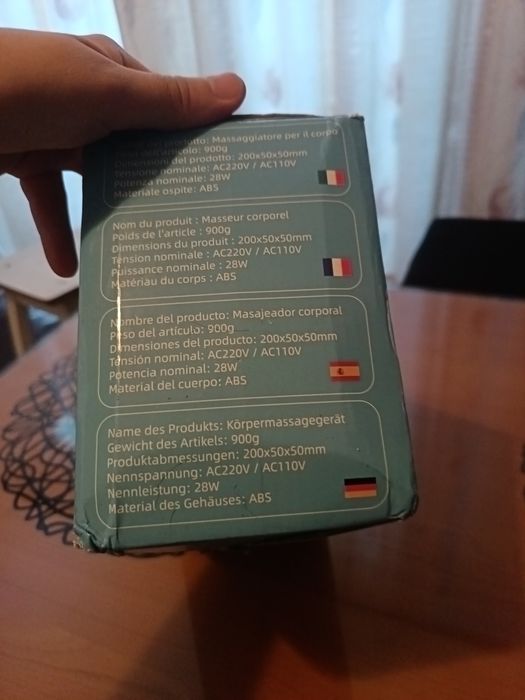 ANTYCELLULITOWY MASAŻER wibracyjny do ciała  8 nasadek