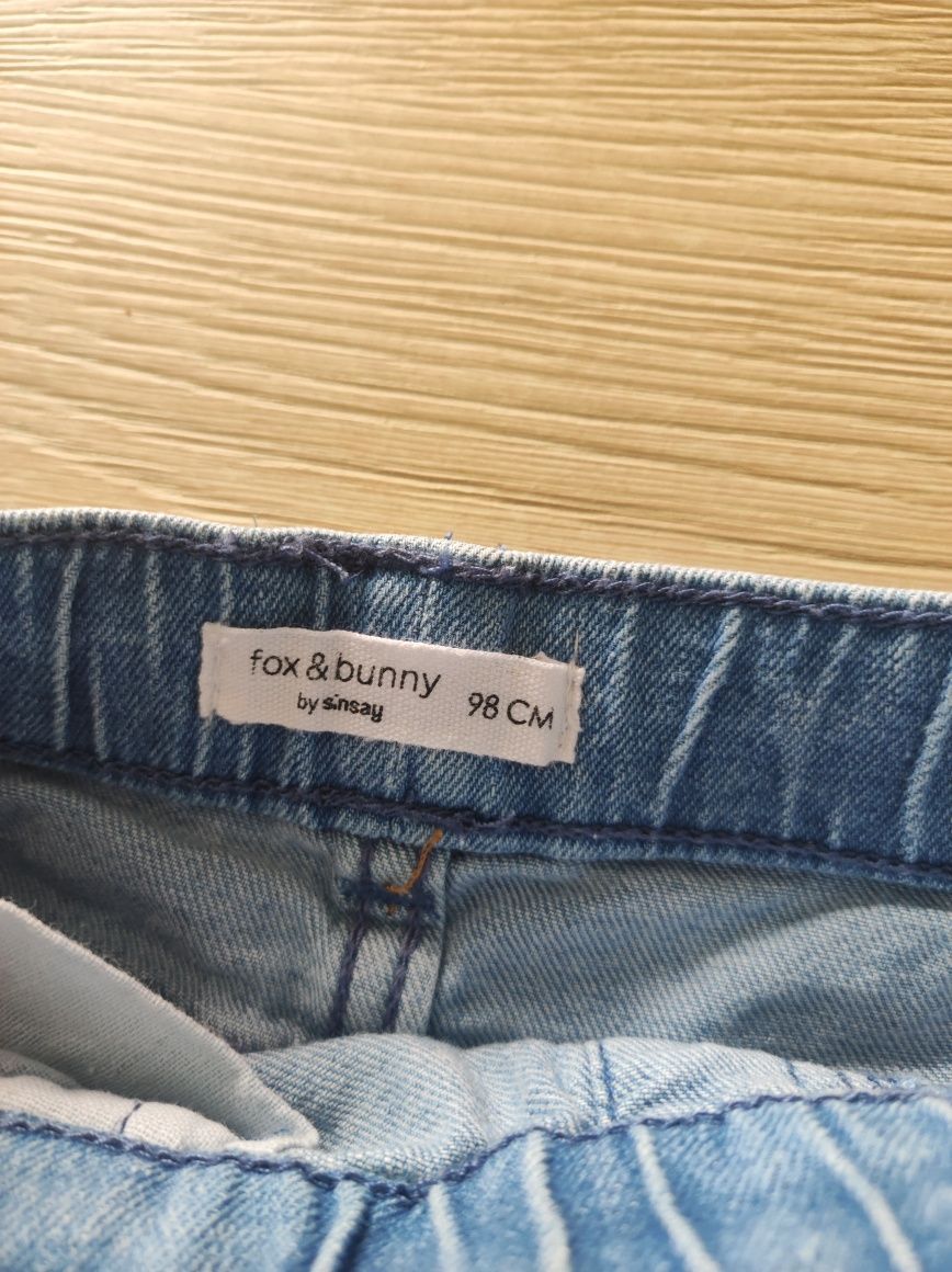 Zestaw jeansy koszulka 98cm