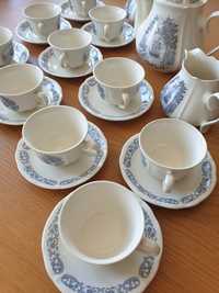 Conjunto de chá / café de cerâmica de Fábrica de Loiça de Sacavém