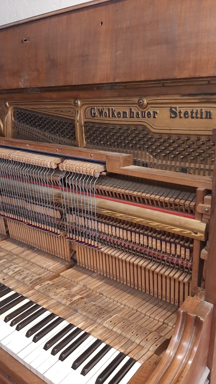 Pianino G. Wolkenhauer Stettin
