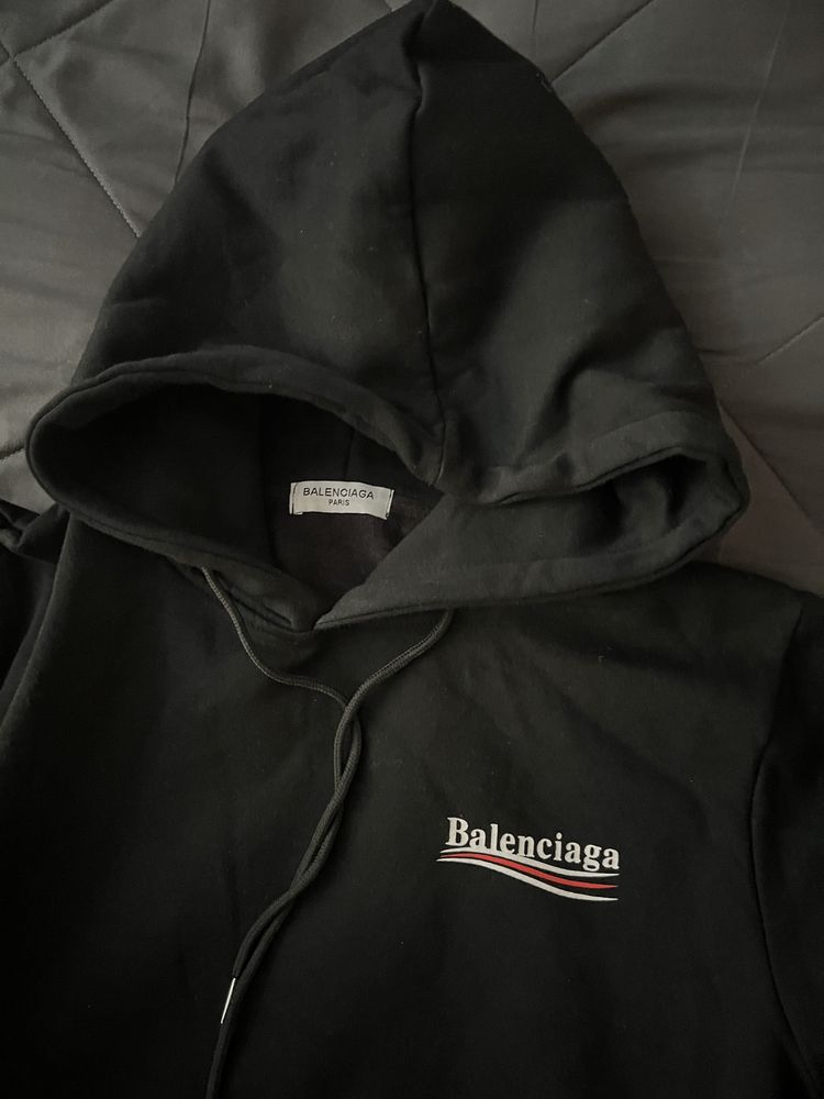 Bluza Balenciaga czarna black unisex