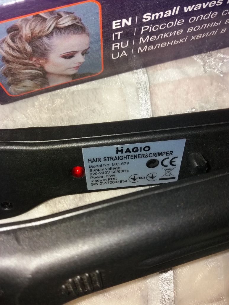 Утюжок для волос и гофре Magio MG679