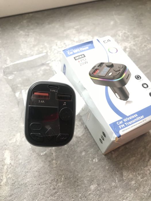 Fm модулятор фм трансмітер Блютуз