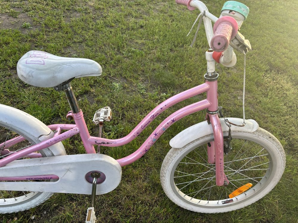 Rower dla dziewczynki 16 cali rozowy