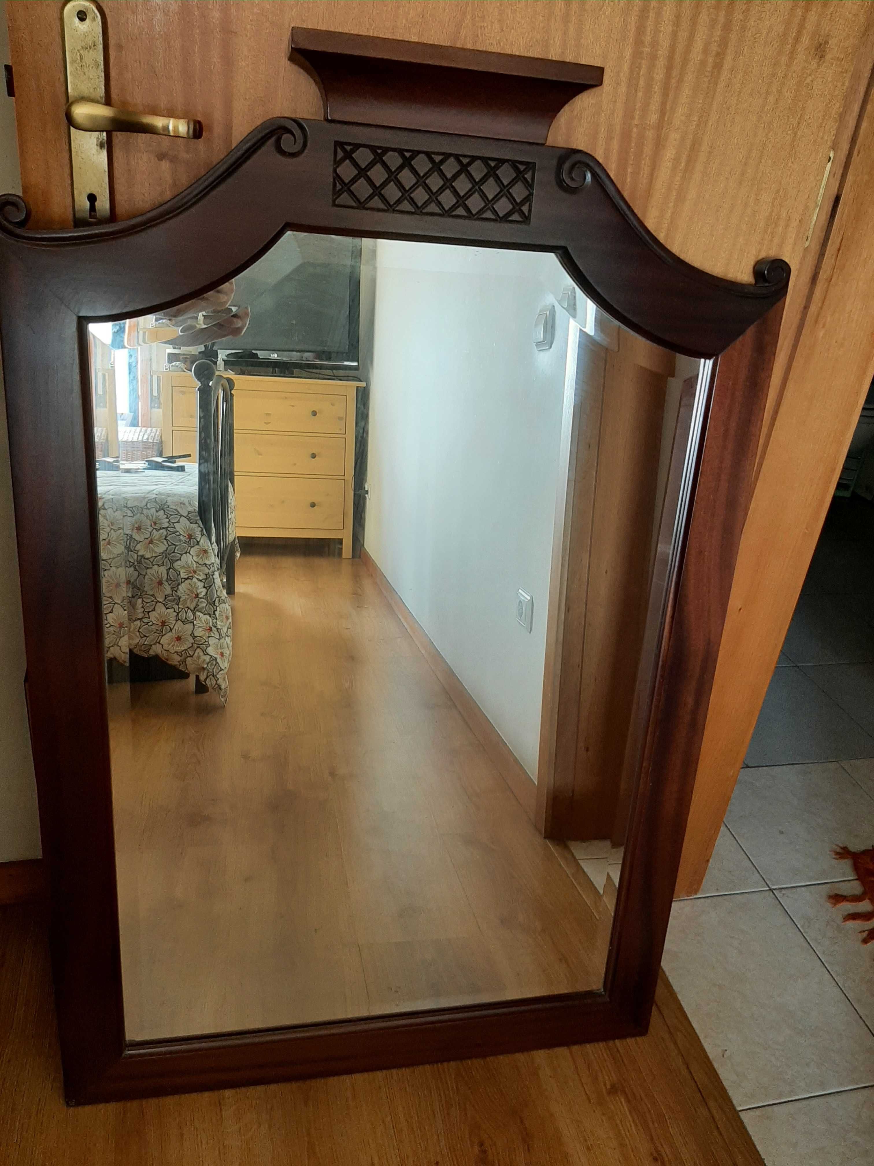Espelho madeira novo