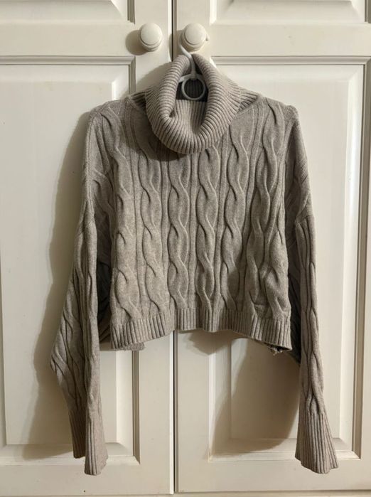 Свитер укороченный с добавлением шерсти (бренд Ансверлаб)