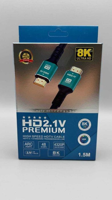 Кабель HDMI-HDMI (2.1V 2.0V) 8K 4K 2K 3D Ultra
