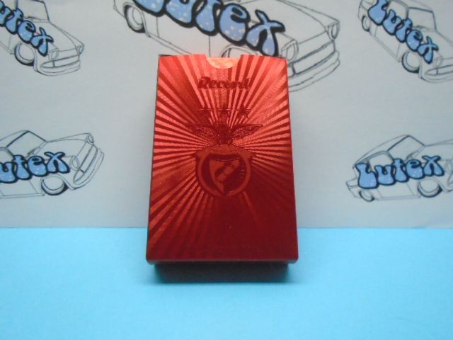 Baralho de Cartas, Benfica, em folha de prata 999 (VERMELHO)