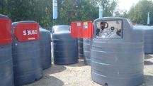 HIT!! GIŻYCKO Zbiornik dwupłaszczowy na paliwo SiBUSO 5000 l Diesel