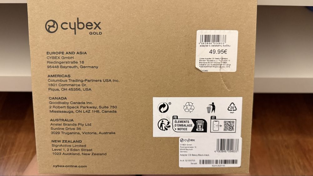 Adaptery Cybex do wózka Beezy