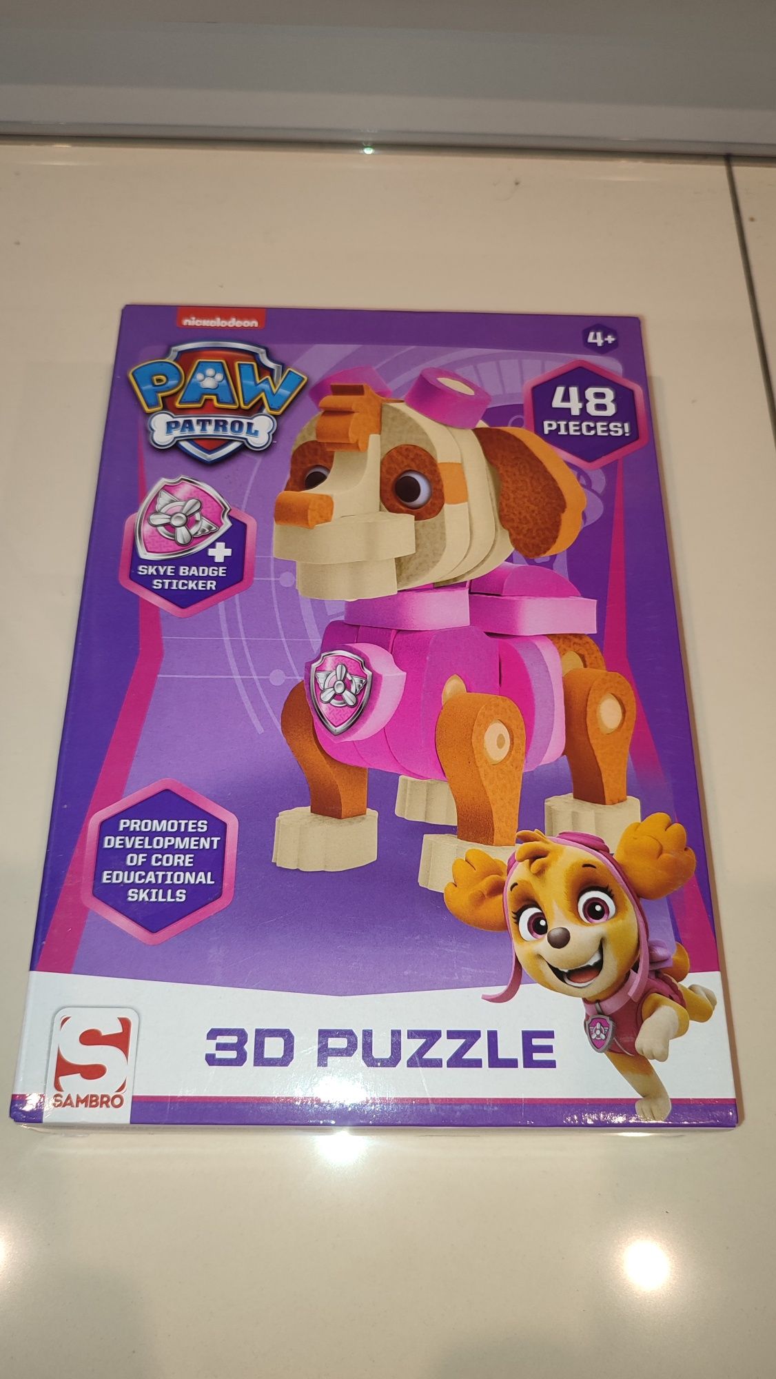 Psi Patrol Puzzle piankowe 3D SKYE