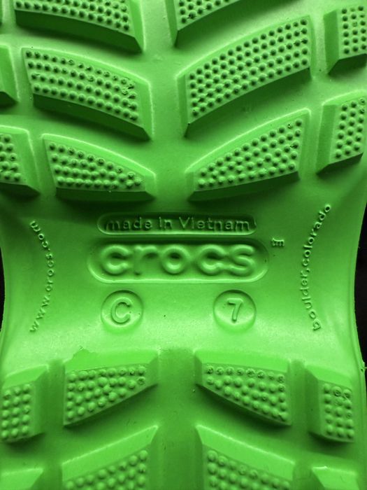Kalosze Crocs C7 zielone NOWE