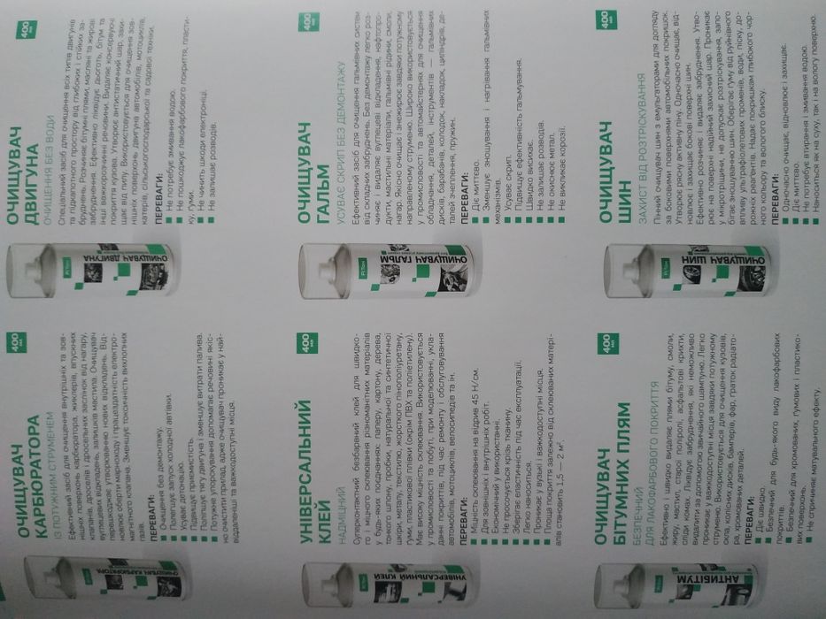 Фарби аерозольні.Краски аерозольниє в балончиках