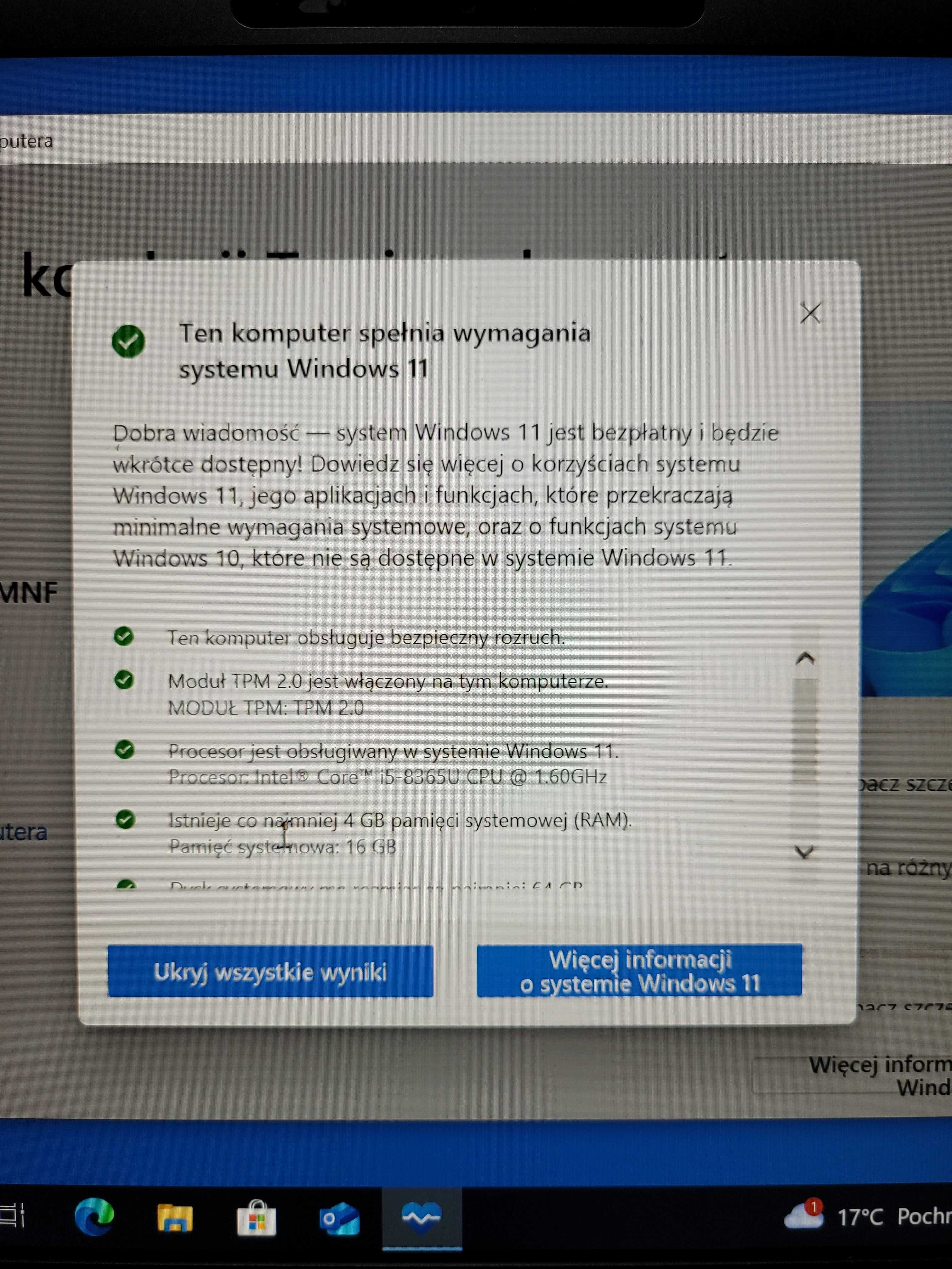 Laptop Dell Latitude 7400 i5 / 16GB / 512GB / 14 FHD DOTYK  _Gwarancja