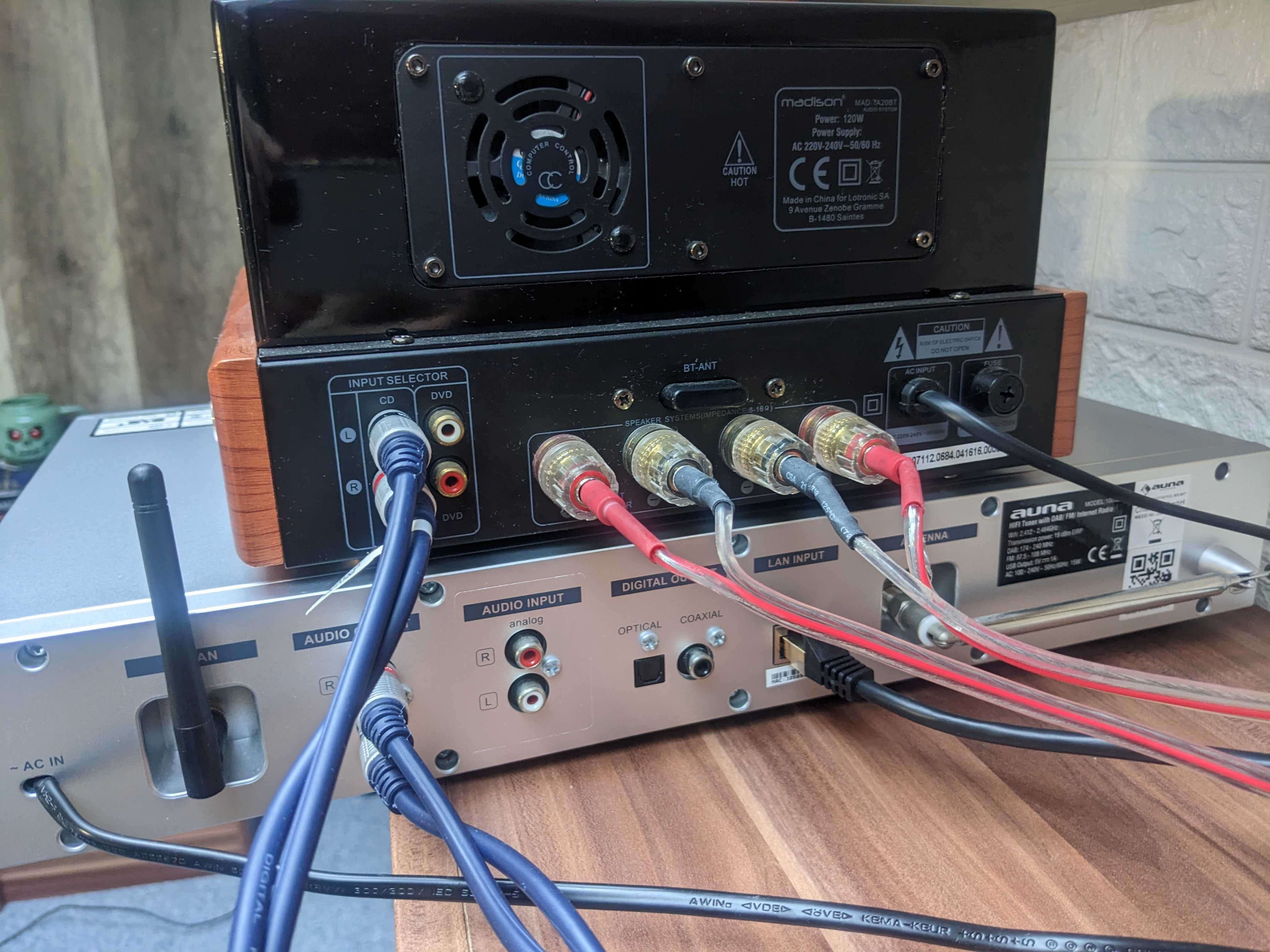 Wieża lampowa hi-fi Madison MAD-TA20BT z CD Auna iTuner