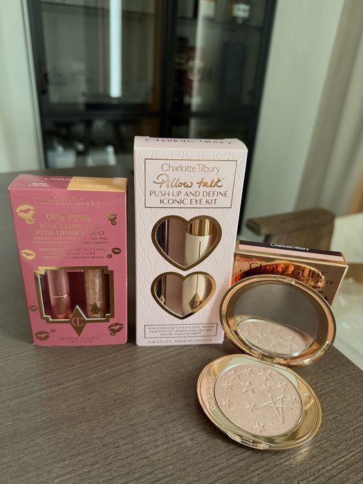 Charlotte Tilbury набірPillowTalk(тіні,туш,блиски,хайлатер, скульптор)