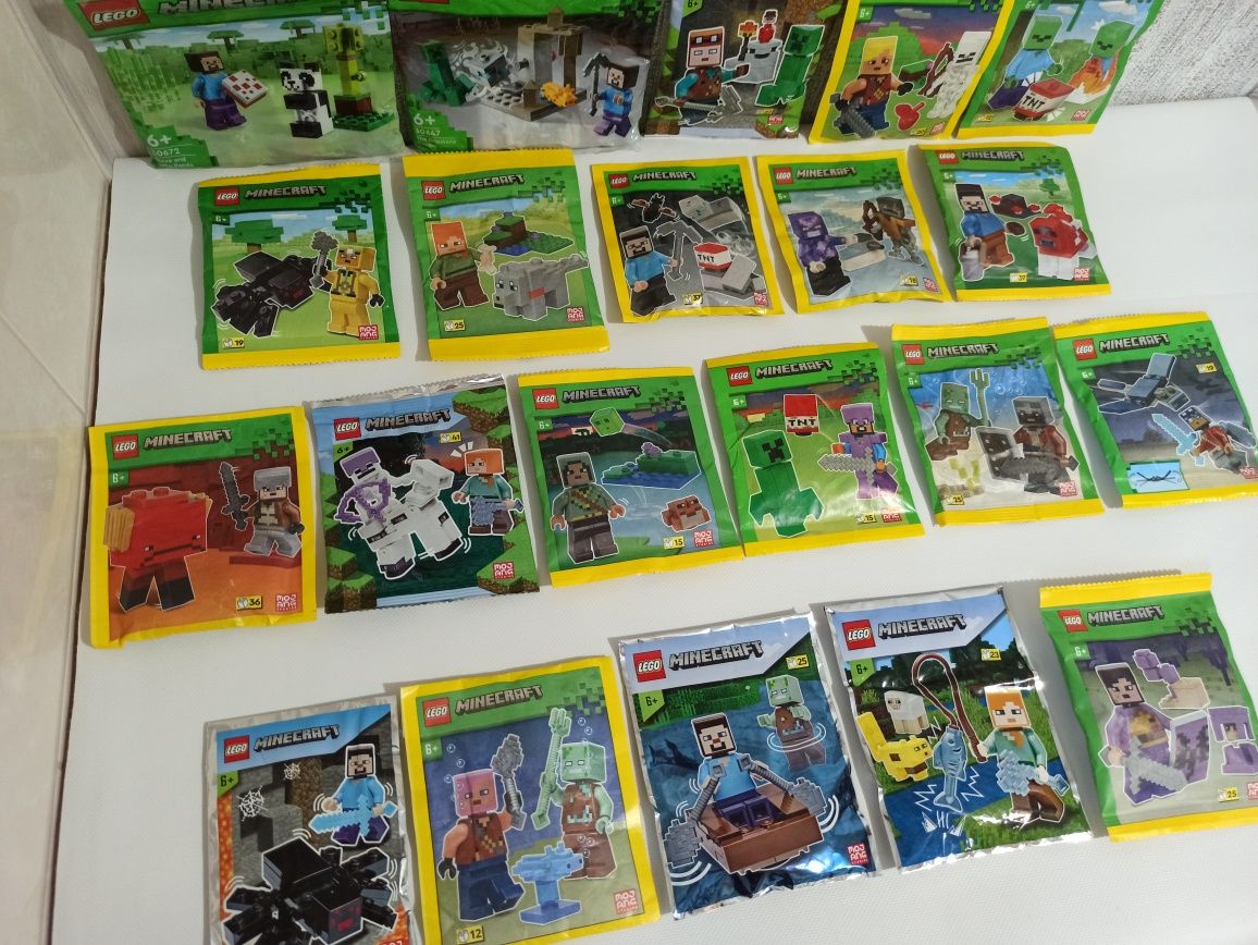 Міні лего набори "Майнкрафт". Minecraft. LEGO.