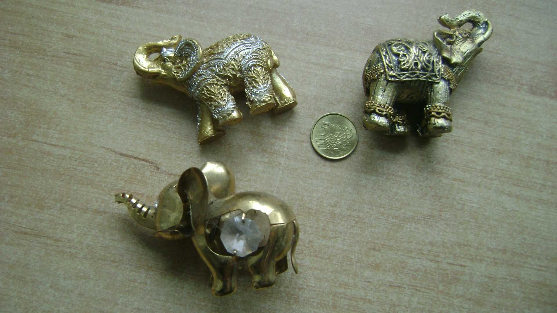 Starocie z PRL - Stare zabawki = Słoń na szczęście Zestaw 3 sztuki