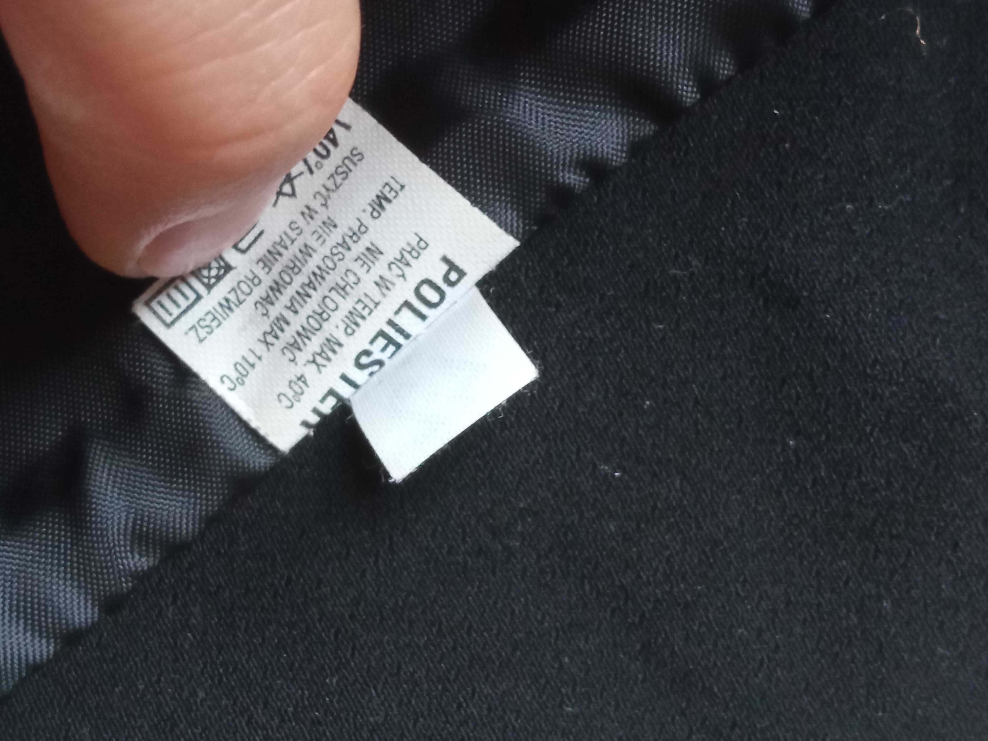 Długa elegancka czarna spódnica obcisła biurowa 42 XL poliester
